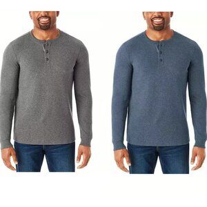 Member's Mark Men's Long Sleeve Thermal Henley‎